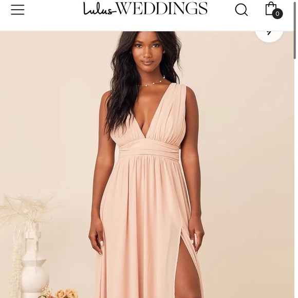 lulus blush formal dress - Picture 1 of 4